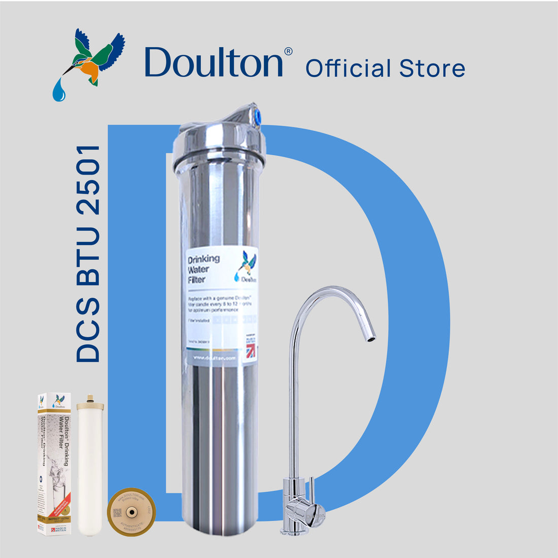 (🔥 Save S$150 on Onsite Installation! 🔥 Limited-time offer) Doulton DIS Biotect Ultra (NSF) In-Counter Drinking Water Purifier - A Lifetime Investment in Health and Well-being!