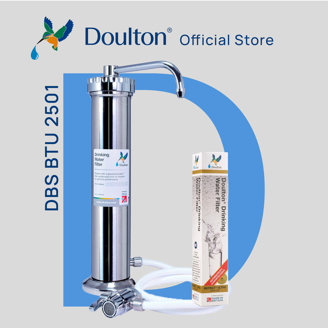 Experience Ultimate Purity with Doulton DBS Biotect Ultra: The Pinnacle of Eco-Friendly, 4-Stage Advanced Filtration - Crafted with Excellence in Britain! since 1826