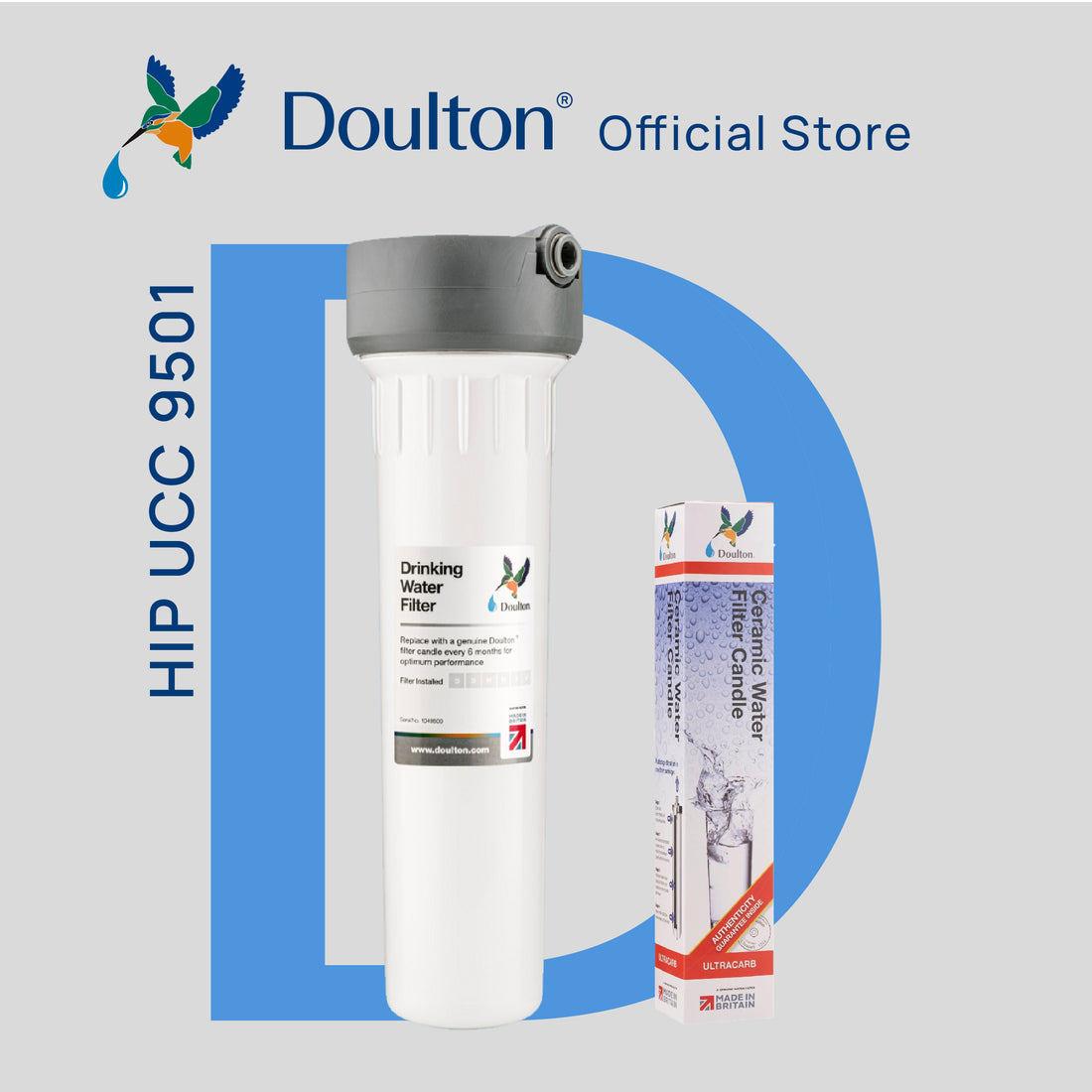 Doulton Ultracarb NSF Certified Inline Undersink Filtration - Pure Water, Simplified System - Shipping only