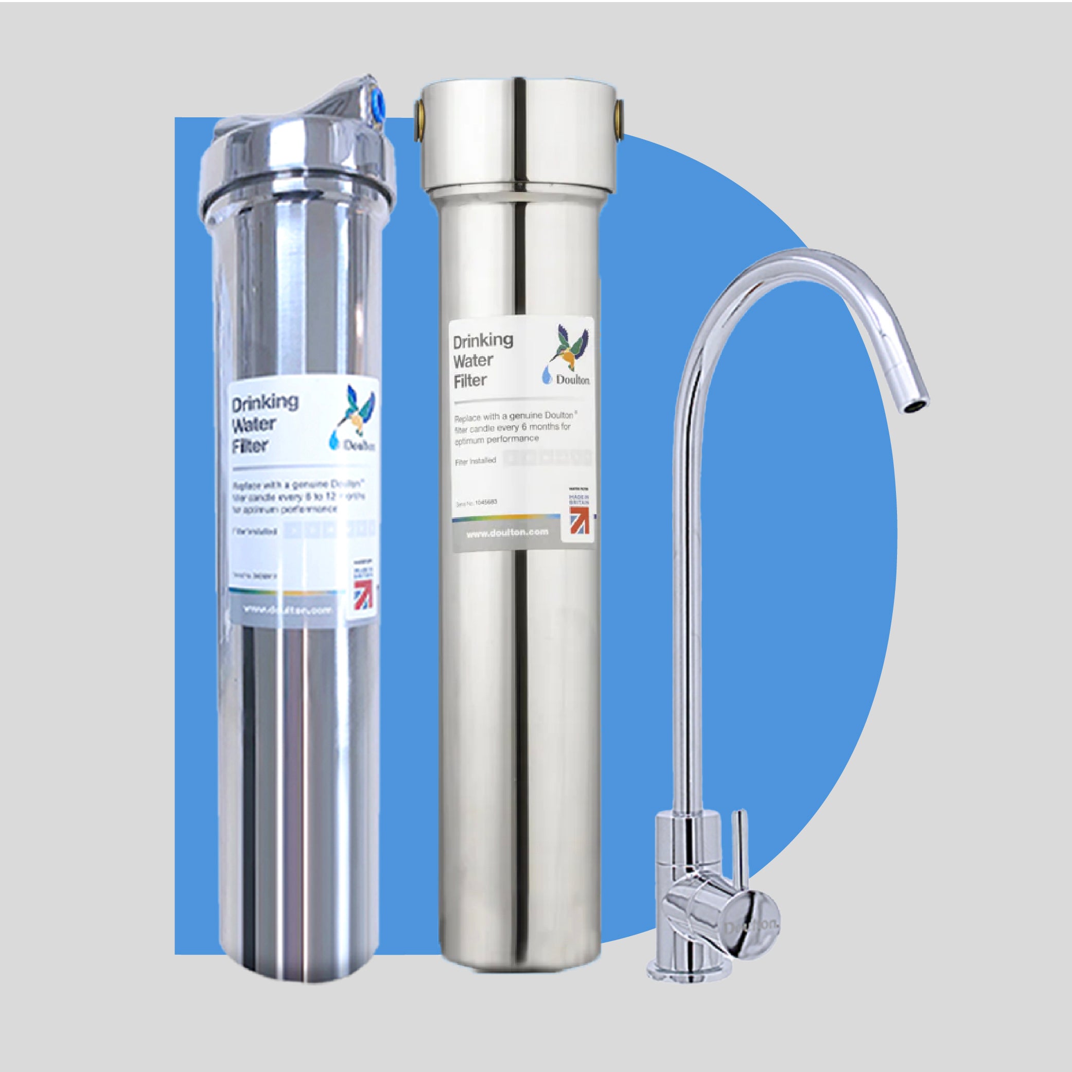 (🔥 Save S$150 on Onsite Installation! 🔥 Limited-time offer) Doulton HIS + DIS Combo: The Ultimate Stainless Steel Undercounter Water Purification System with Fluoride Treatment and NSF-Certified Biotect Ultra Filtration!