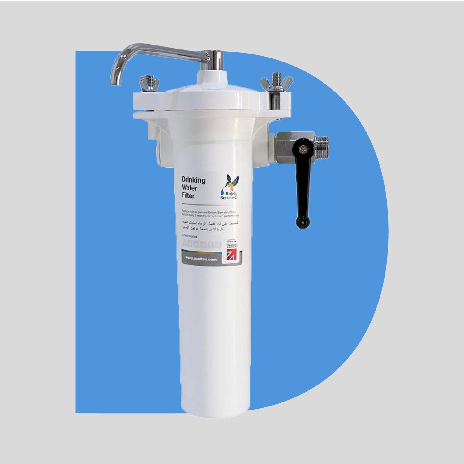 Doulton Wall Mount Water Filter British Berkefeld HBA MKII Wall Mount With Sterasyl Water Filter Water Purifier Made in Britain since 1826