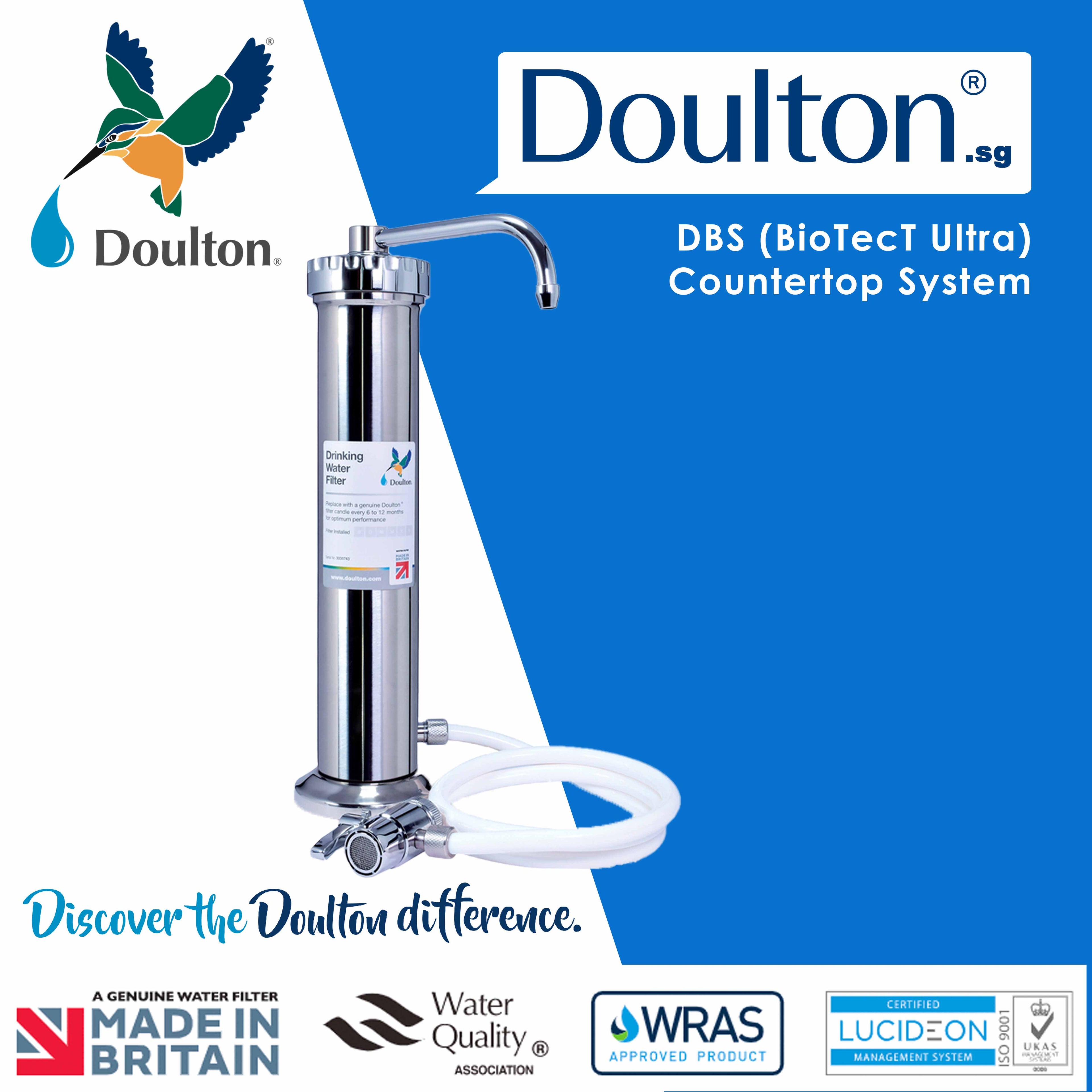 Experience Ultimate Purity with Doulton DBS Biotect Ultra: The Pinnacle of Eco-Friendly, 4-Stage Advanced Filtration - Crafted with Excellence in Britain! since 1826