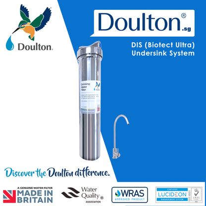 (🔥 Save S$150 on Onsite Installation! 🔥 Limited-time offer) Doulton DIS Biotect Ultra (NSF) In-Counter Drinking Water Purifier - A Lifetime Investment in Health and Well-being!